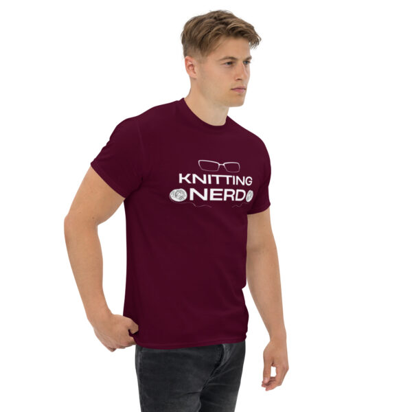 Knitting Nerd - Unisex classic tee - Image 3