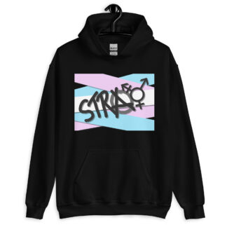 Stray - deconstructed trans flag Unisex Hoodie