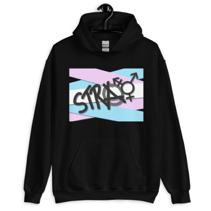 Stray - deconstructed trans flag Unisex Hoodie