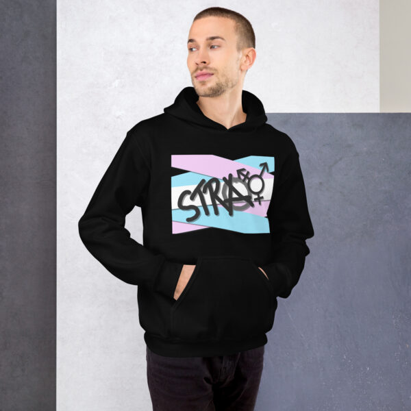 Stray - deconstructed trans flag Unisex Hoodie - Image 2