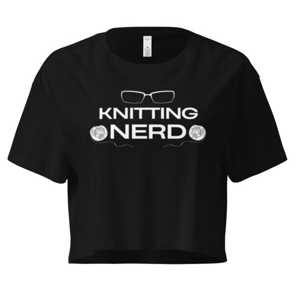 Knitting Nerd - Women’s crop top - Image 3