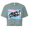 Stray - deconstructed trans flag crop top - Image 2