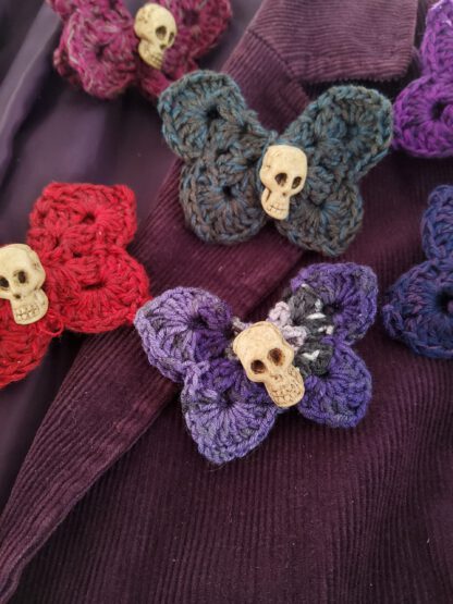 Skull Butterfly brooch