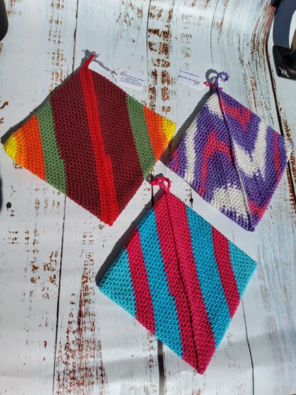 Colourful Potholder, double layered
