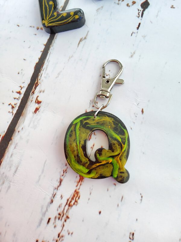 Colourful personalised letter keychains - custom options available - Image 2