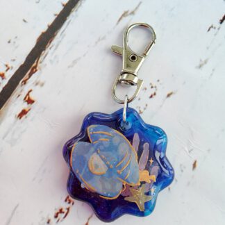 Sea Shell resin keychain