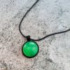 Cabochon resin pendant necklace - Image 3