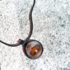 Cabochon resin pendant necklace - Image 4