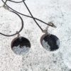 Elegance resin pendant necklace