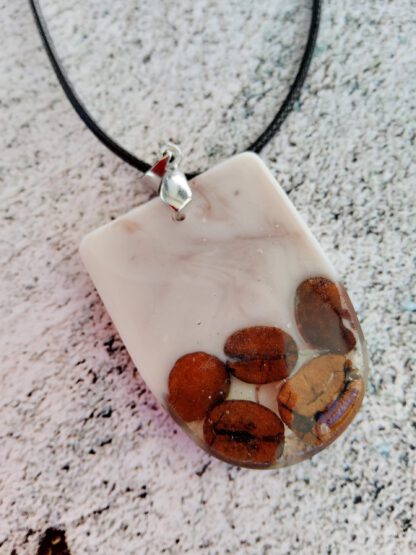 Coffee Lover resin pendant necklace - Image 3