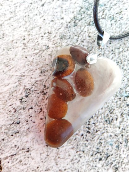 Coffee Lover resin pendant necklace - Image 2