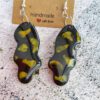 Neon Retro dangle earrings, UV reactive - Image 2