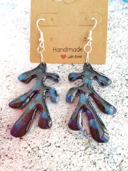 Shades of Blue dangle earrings - Image 3