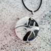 Black and White resin pendant necklace - Image 5