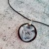 Black and White resin pendant necklace - Image 6