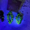 Neon Retro dangle earrings, UV reactive - Image 4