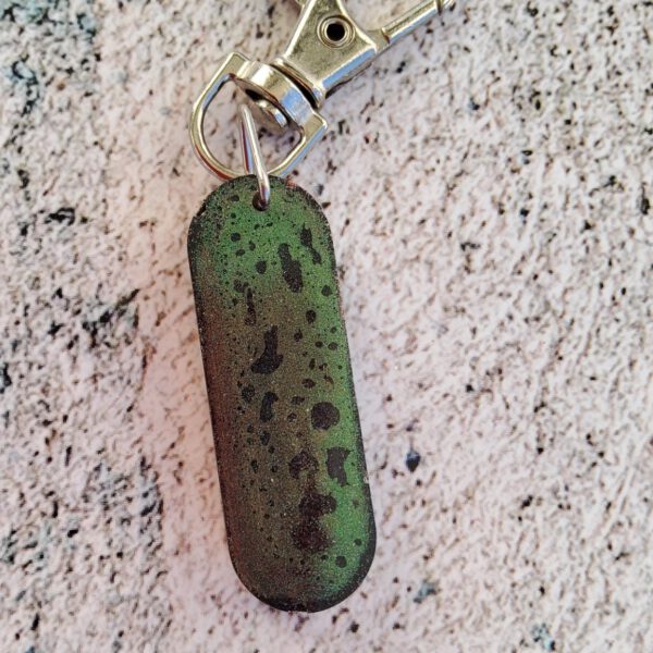 Personalised speckled alphabet key chain - made to order - Image 10