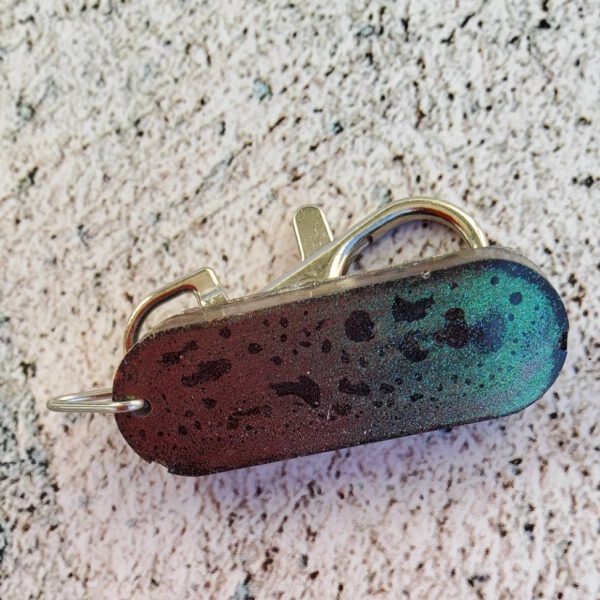 Personalised speckled alphabet key chain - made to order - Image 7