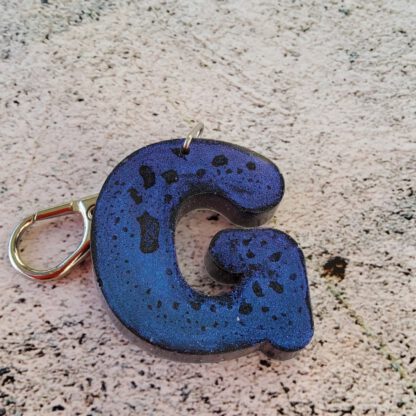 Personalised speckled alphabet key chain - made to order - Image 11