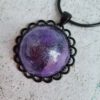 Cabochon resin pendant necklace - Image 5