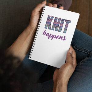 Knit happens Spiral notebook
