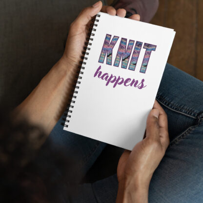 Knit happens Spiral notebook
