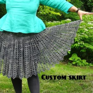 Custom crochet Dark Princess skirt