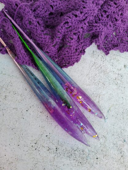 Mermaid crochet hooks with resin handle - Image 8