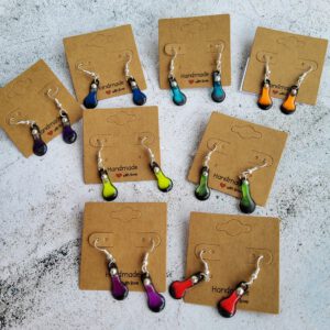Potion bottle earrings