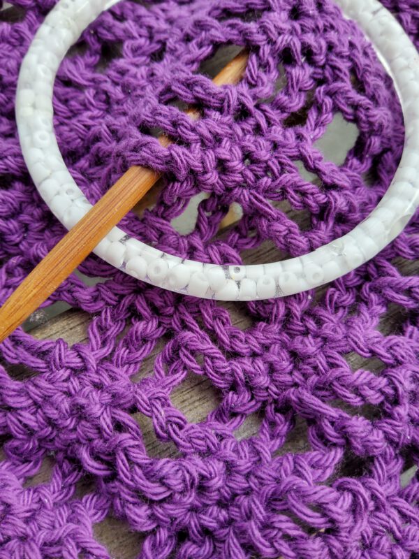 White Skull shawl pin - Image 3