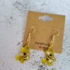 Honeycomb earrings and necklace - Image 2