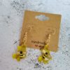 Honeycomb earrings and necklace - Image 4