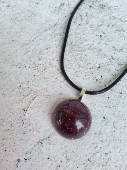 Sparkling Wine cabochon earrings and necklace - Image 2